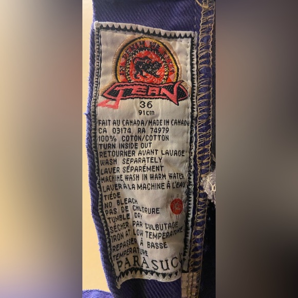 Santana purple jeans - 36” waist - Picture 10 of 12